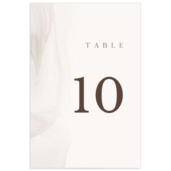 Minimal Ethereal Table Numbers Sand Signature