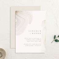 Minimal Ethereal Wedding Invitations Sand Signature No