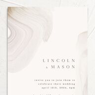 Minimal Ethereal Wedding Invitations Sand Signature No
