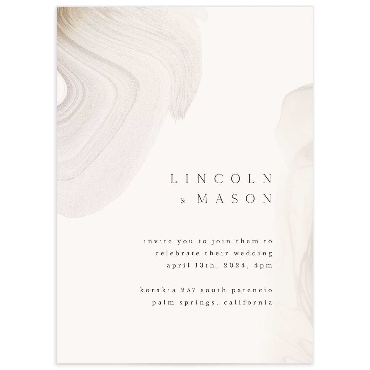 Minimal Ethereal Wedding Invitations