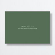 Botanical Frame Save The Date Cards Hunter Green Signature smooth No Standard