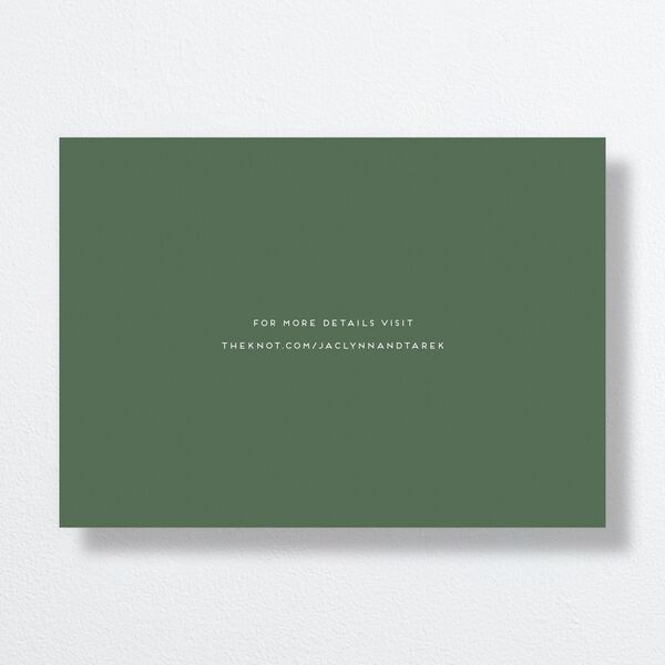 Botanical Frame Save The Date Cards Hunter Green Signature smooth No Standard