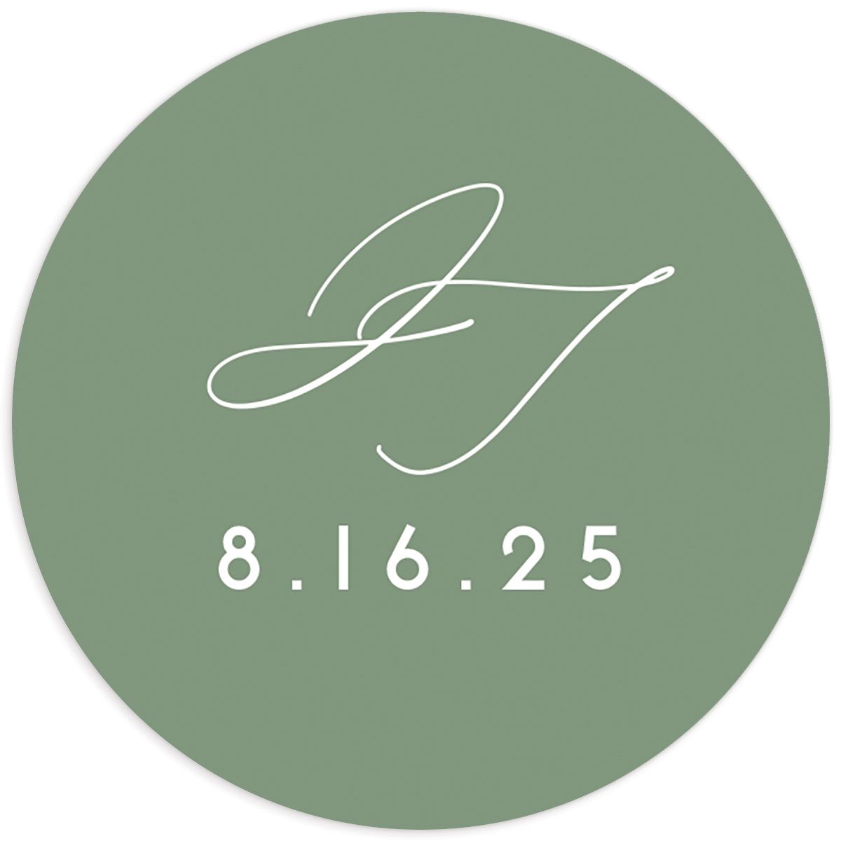 Botanical Frame Wedding Stickers