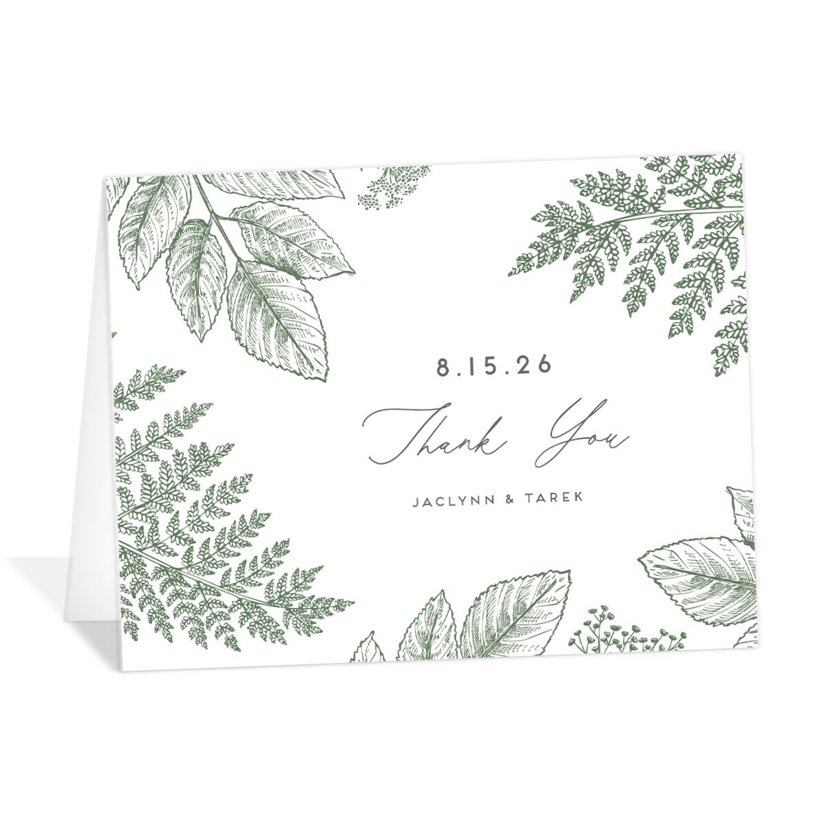Botanical Frame Thank You Cards