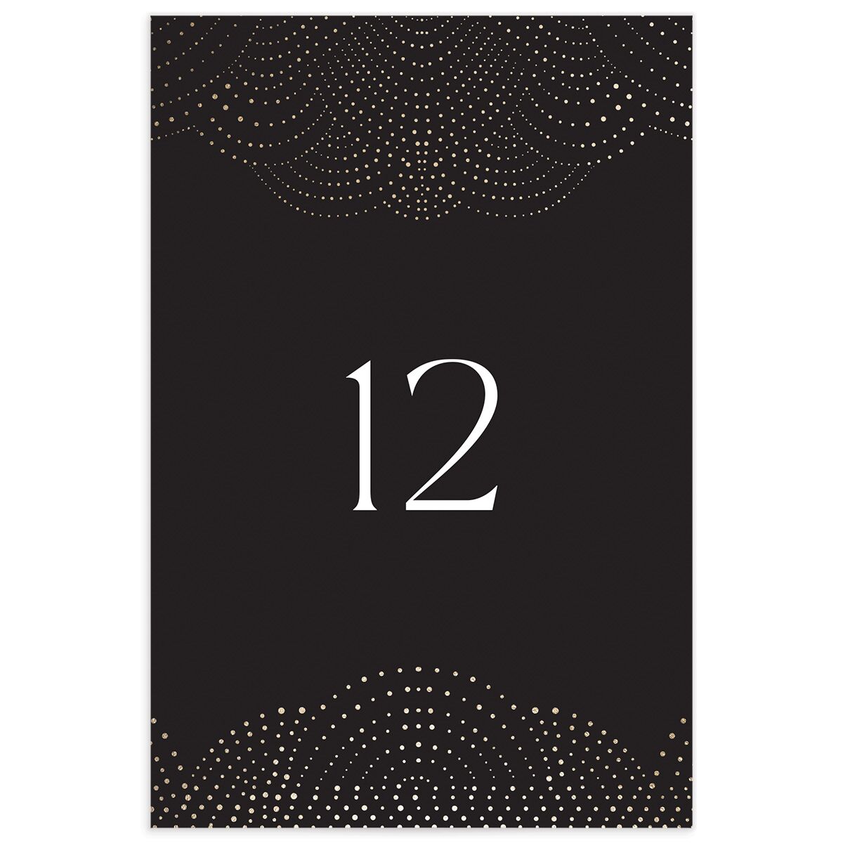 Dotted Scallop Table Numbers