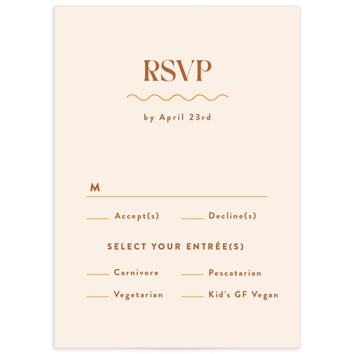 Eclectic Wave Wedding Response Cards - 