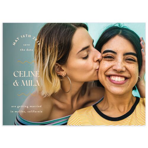 Eclectic Wave Save the Date Cards - 