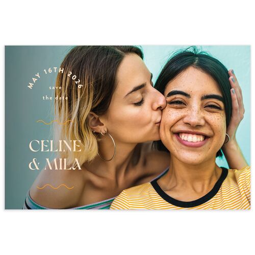 Eclectic Wave Save the Date Postcards - 