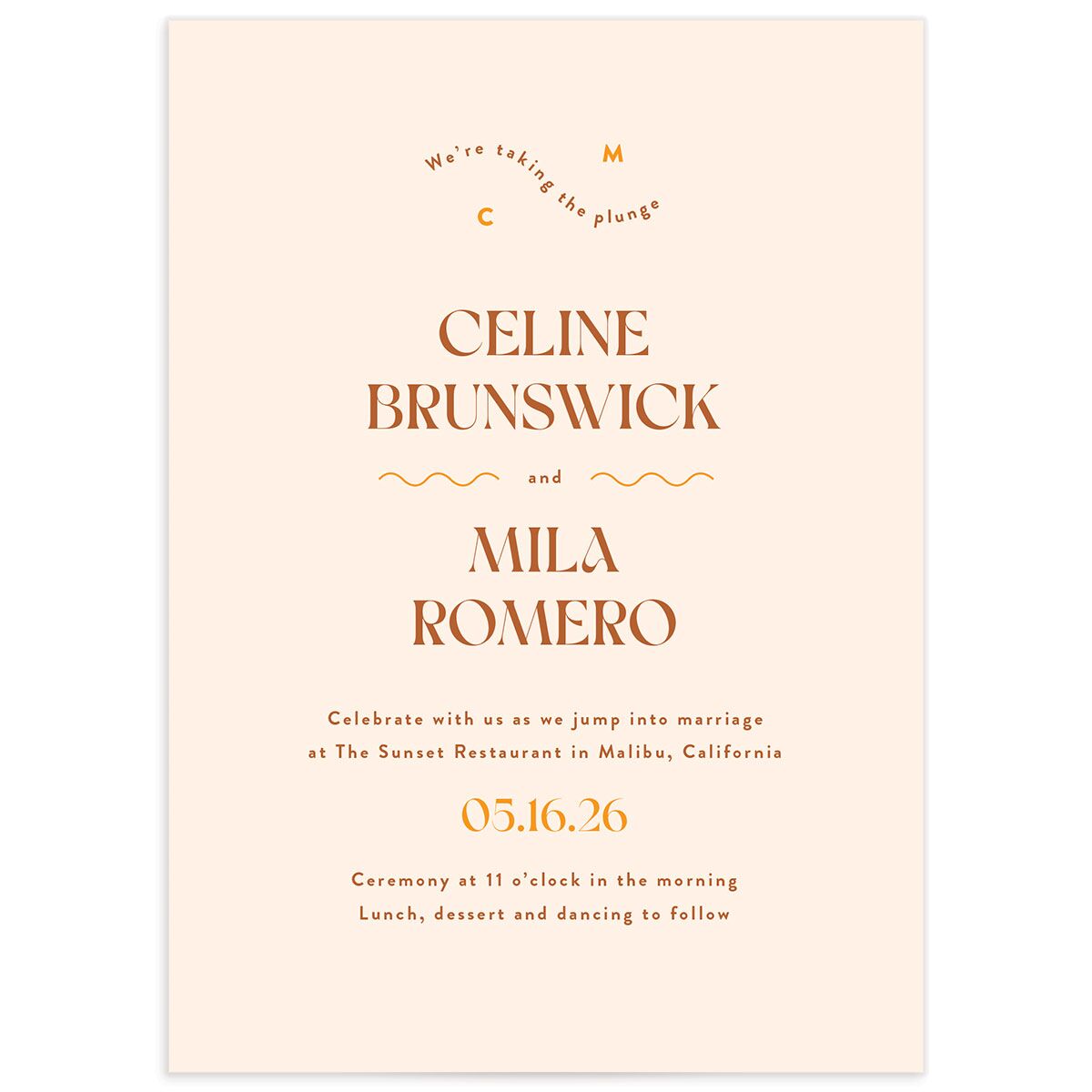 Eclectic Wave Wedding Invitations