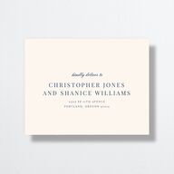 Elegant Lighthouse All-in-One Wedding Invitations Maritime Signature Light Both Recipient and Return Addresses No