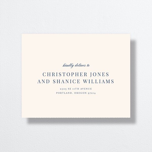 Elegant Lighthouse All-in-One Wedding Invitations Maritime Signature Light Both Recipient and Return Addresses No