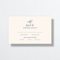 Elegant Lighthouse All-in-One Wedding Invitations Maritime Signature Light Both Recipient and Return Addresses No