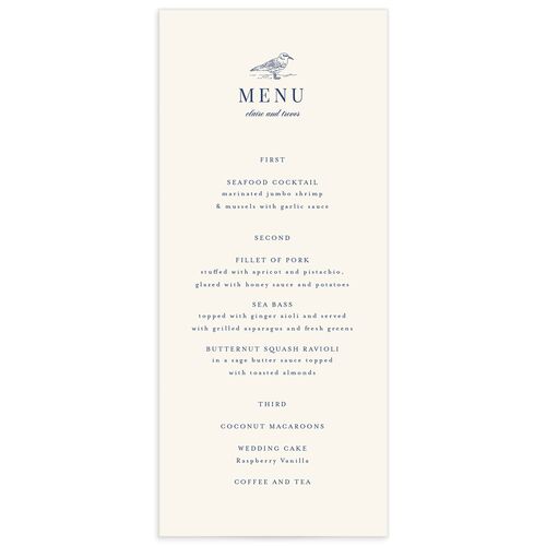 Elegant Lighthouse Menus