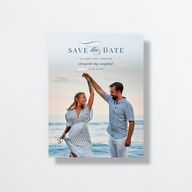 Elegant Lighthouse Save the Date Petite Cards Maritime Signature smooth No Standard