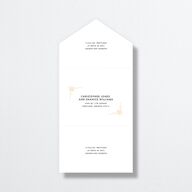 Vintage Hollywood All-in-One Wedding Invitations Licorice Signature Light Both Recipient and Return Addresses No