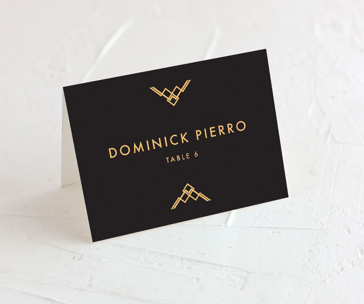 Vintage Hollywood Place Cards front