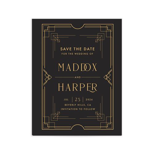 Vintage Hollywood Save the Date Petite Cards - 