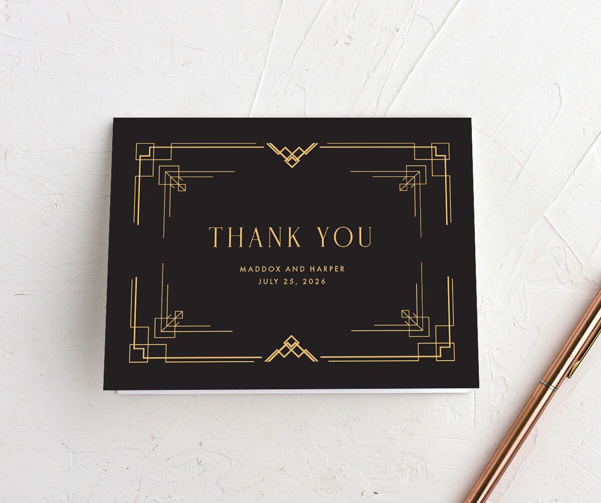 Vintage Hollywood Thank You Cards front