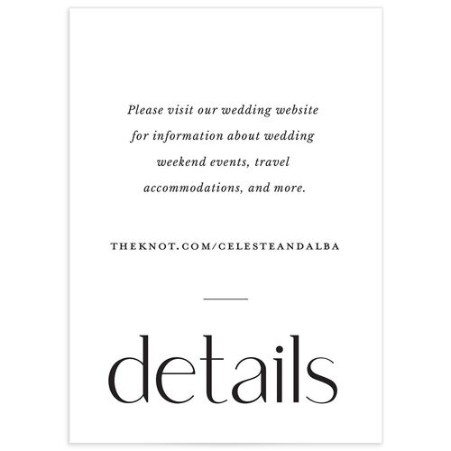 Vertical Vow Wedding Enclosure Cards - 