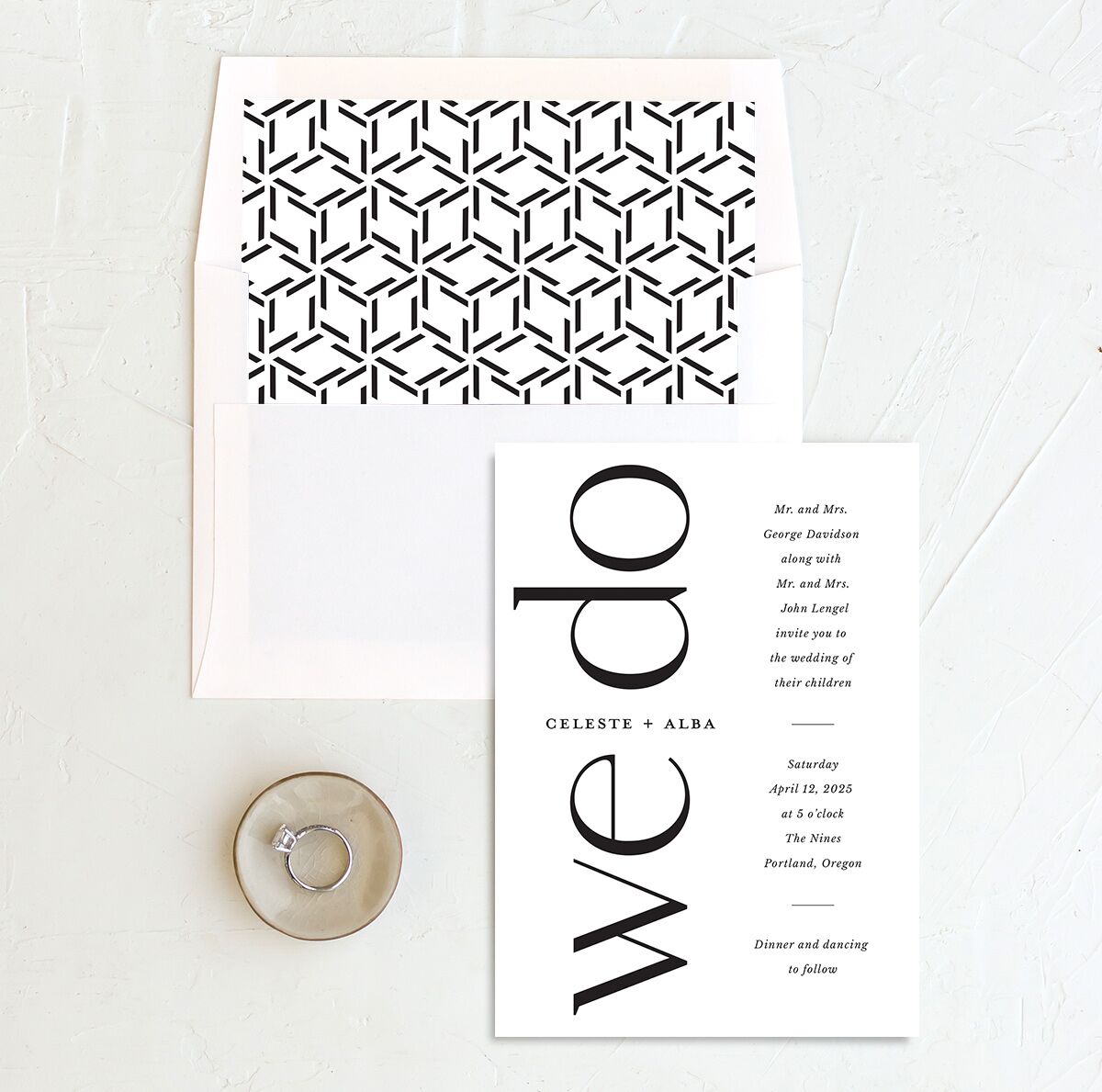 Vertical Vow Standard Envelope Liners Standard Pure White