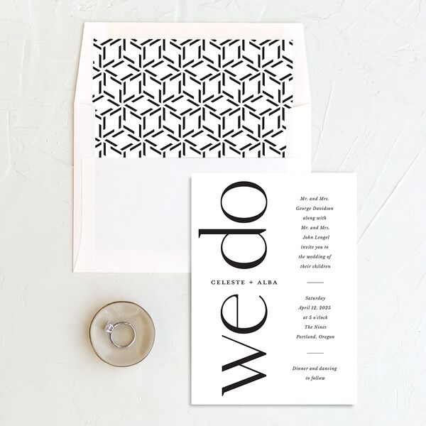 Vertical Vow Standard Envelope Liners Standard Pure White