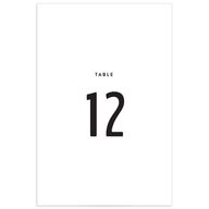 Colorful Statement Table Numbers Pure White Signature