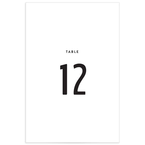 Colorful Statement Table Numbers Pure White Signature