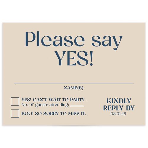 We've Waited Wedding Response Cards - 