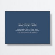 We've Waited Save The Date Cards Navy Signature smooth No