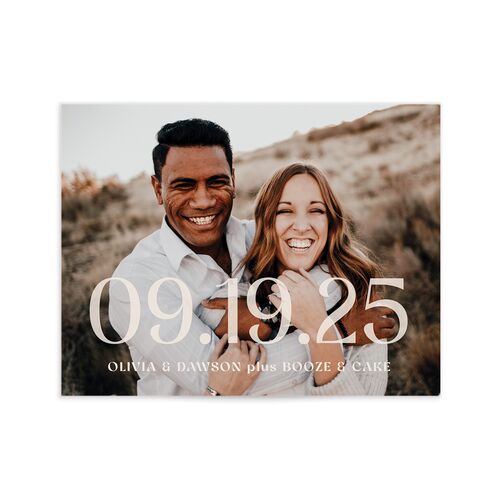 We've Waited Save the Date Petite Cards - 
