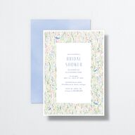 Cottage Wildflowers Bridal Shower Invitations Maritime Signature