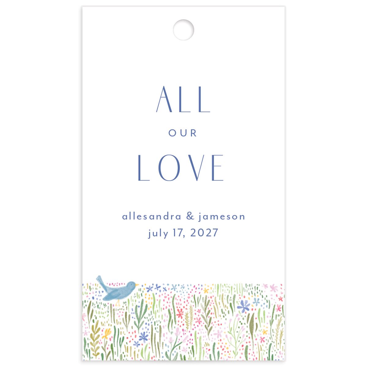 Cottage Wildflowers Favor Gift Tags