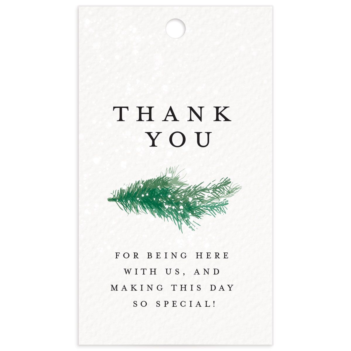 Snowy Wreath Favor Gift Tags