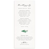 Snowy Wreath Wedding Programs Jewel Green Signature