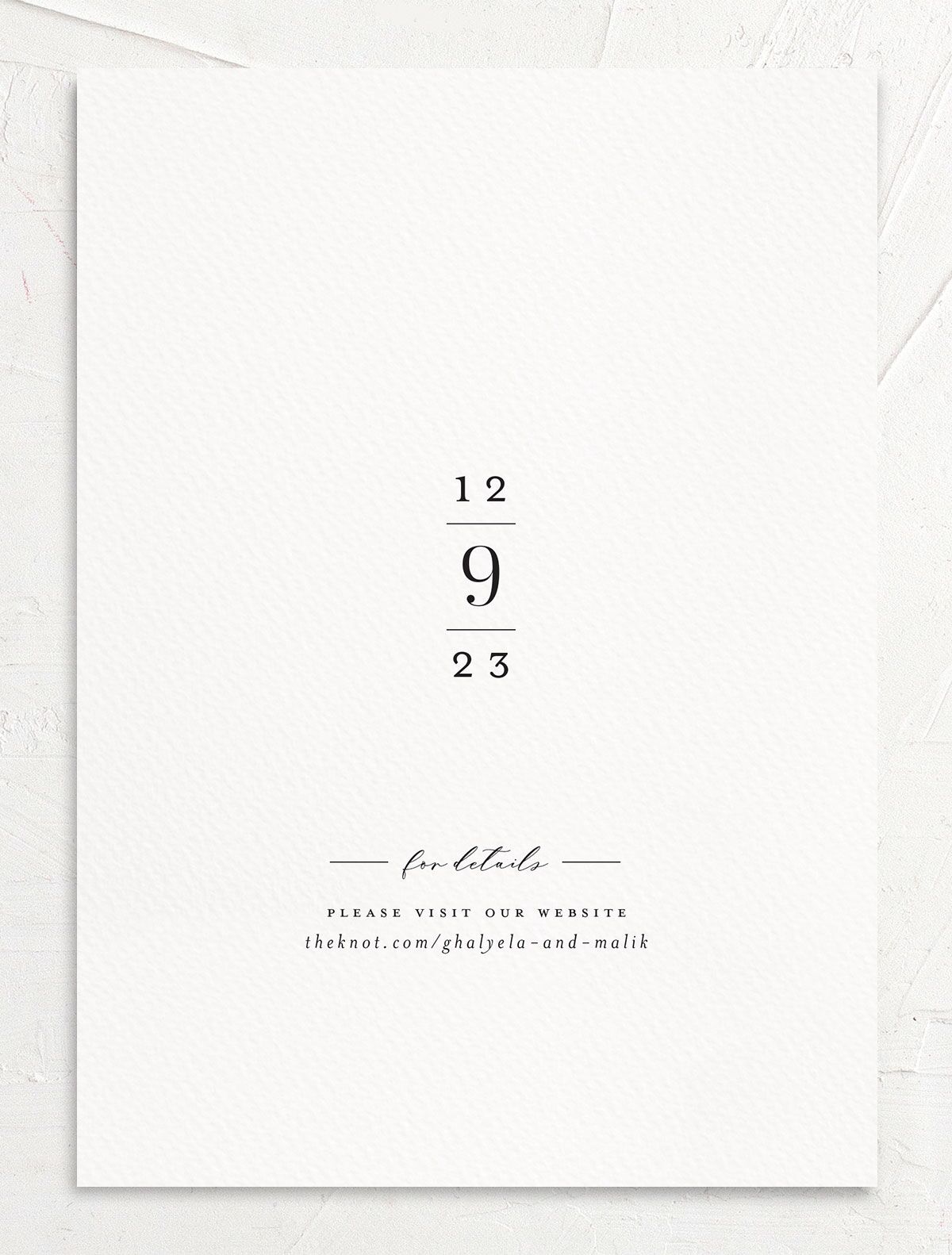 Snowy Wreath Save The Date Cards back in green