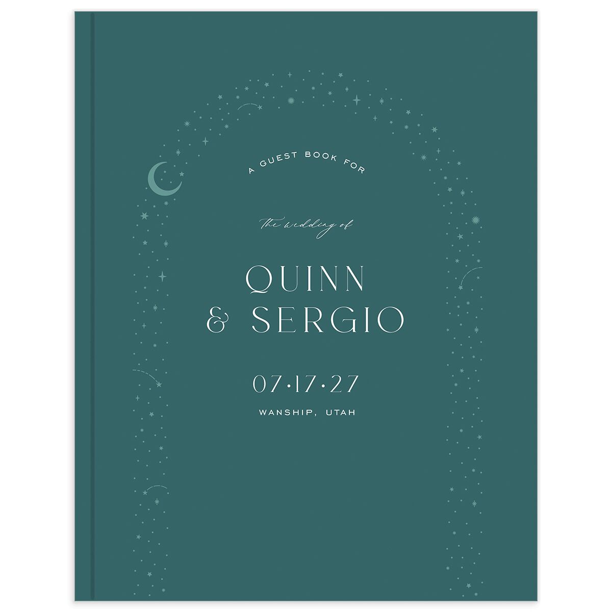 Celestial Arch Wedding Guest Book