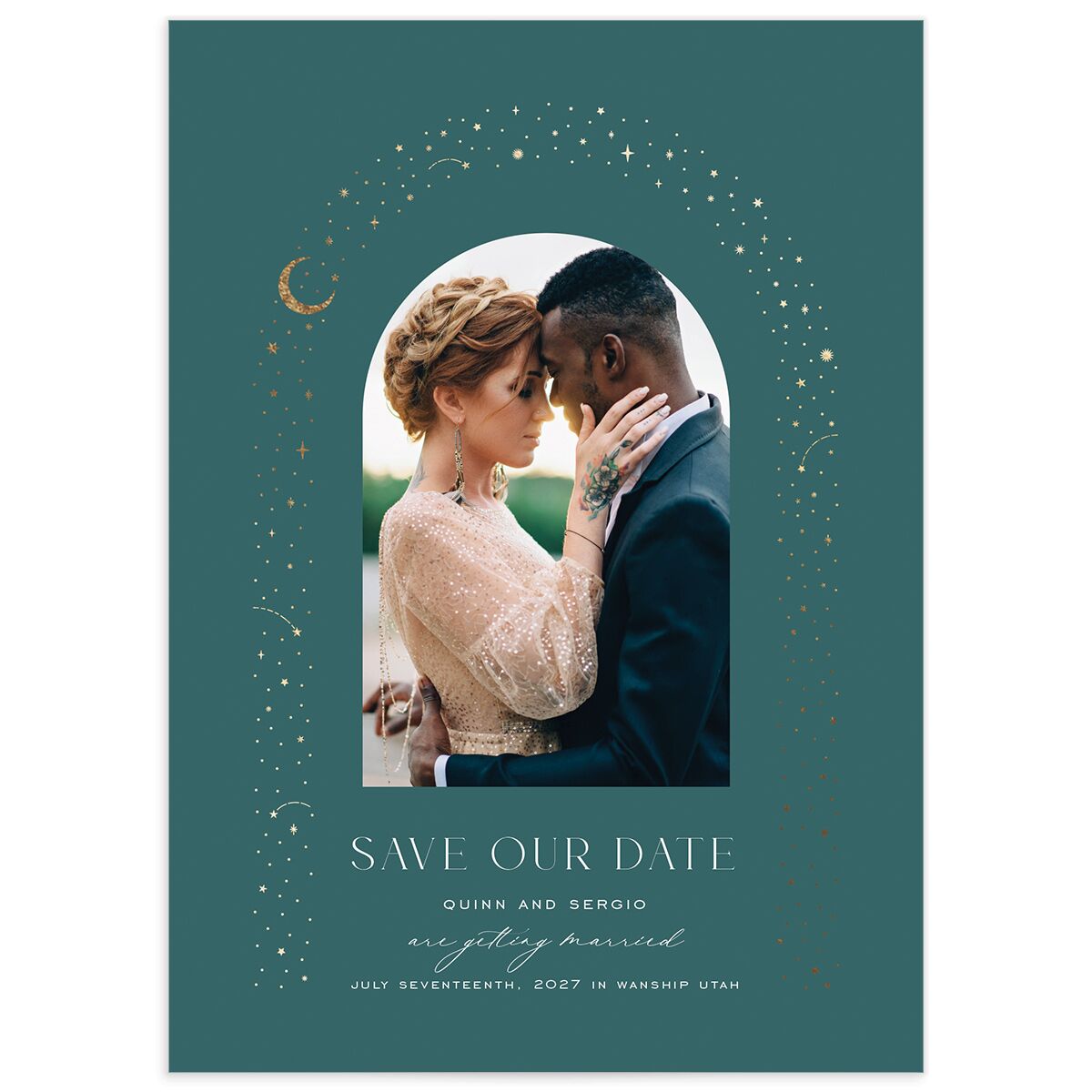 Celestial Arch Save The Date Cards