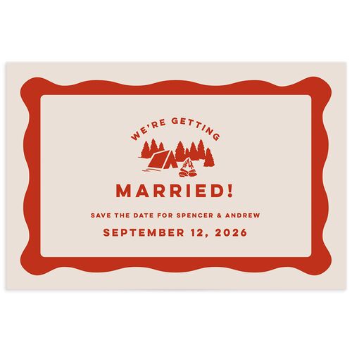 Adventure Icon Save the Date Postcards Ruby