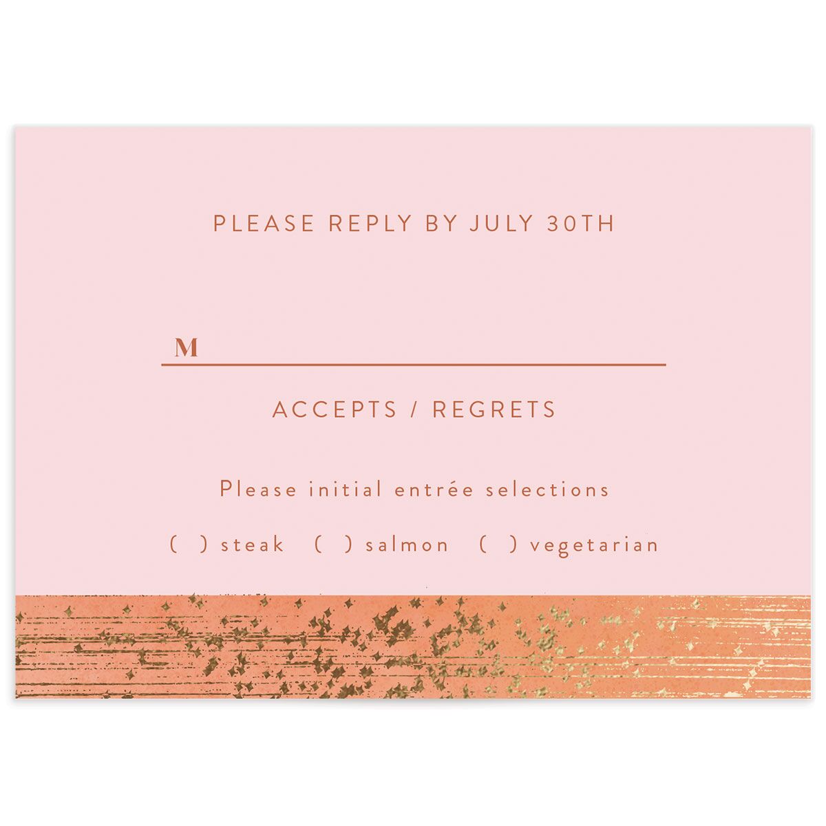 Sparkling Tropics Wedding Response Cards