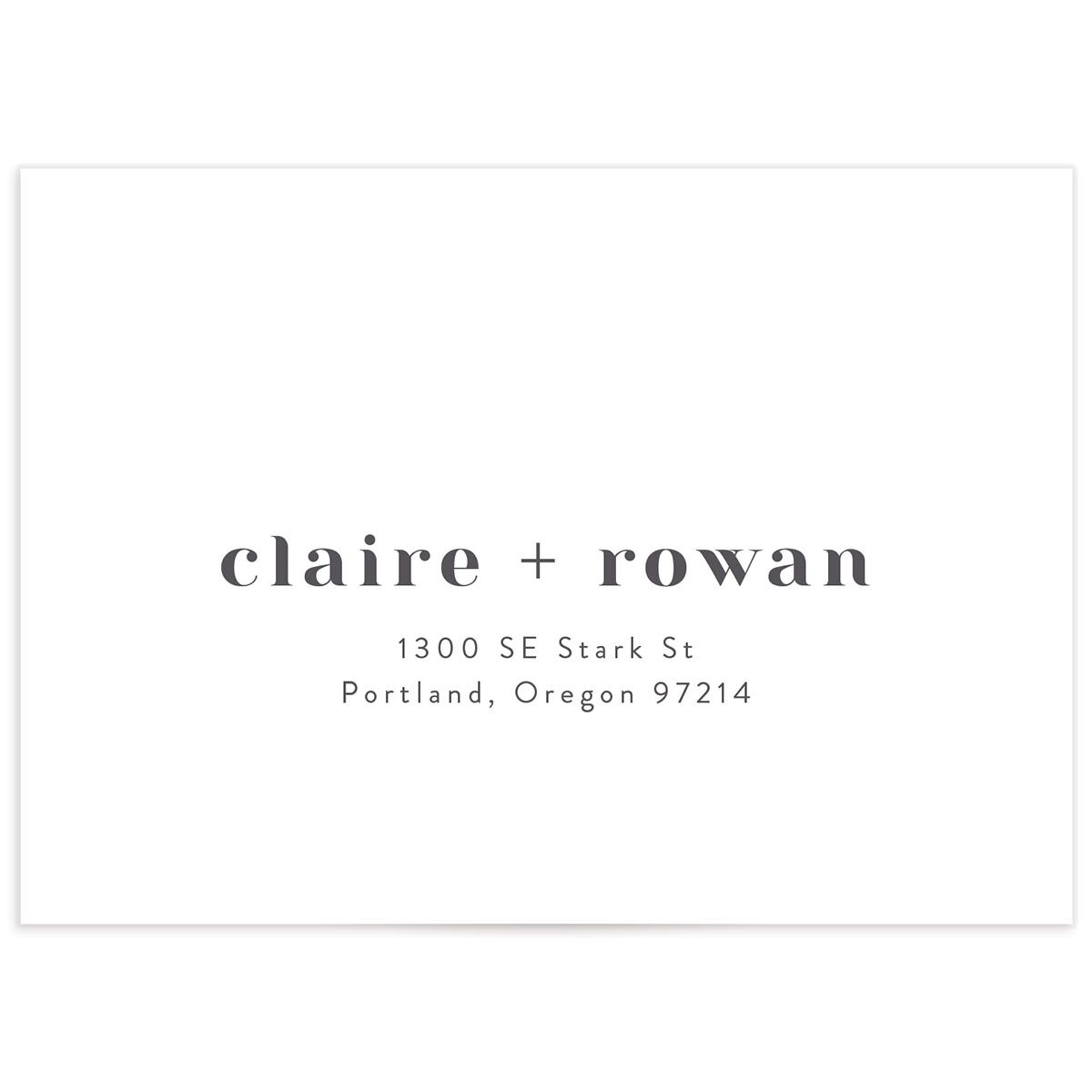 Sparkling Tropics Wedding Response Card Envelopes White Champagne Return Address Signature Standard
