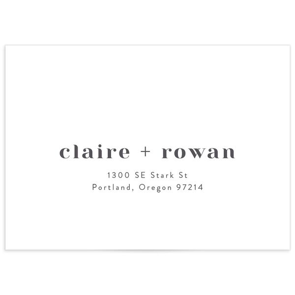 Sparkling Tropics Wedding Response Card Envelopes White Champagne Return Address Signature Standard