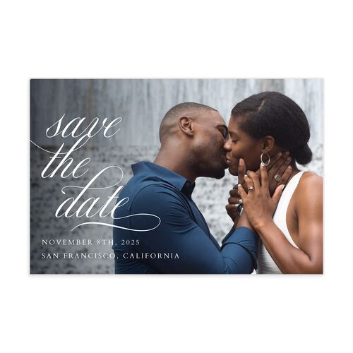 The Union Of Save The Date Postcards Navy