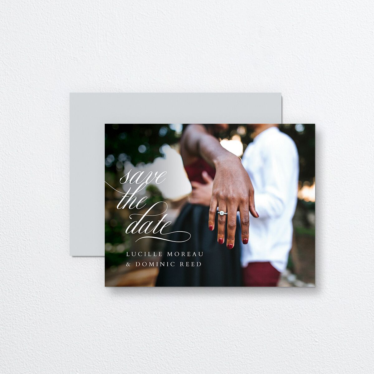 The Union Of Save the Date Petite Cards Pure White Signature smooth Blank No