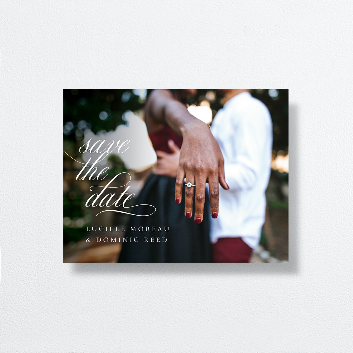 The Union Of Save the Date Petite Cards Pure White Signature smooth Blank No