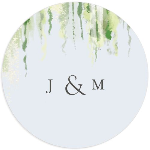 Southern Spanish Moss Wedding Stickers Ocean