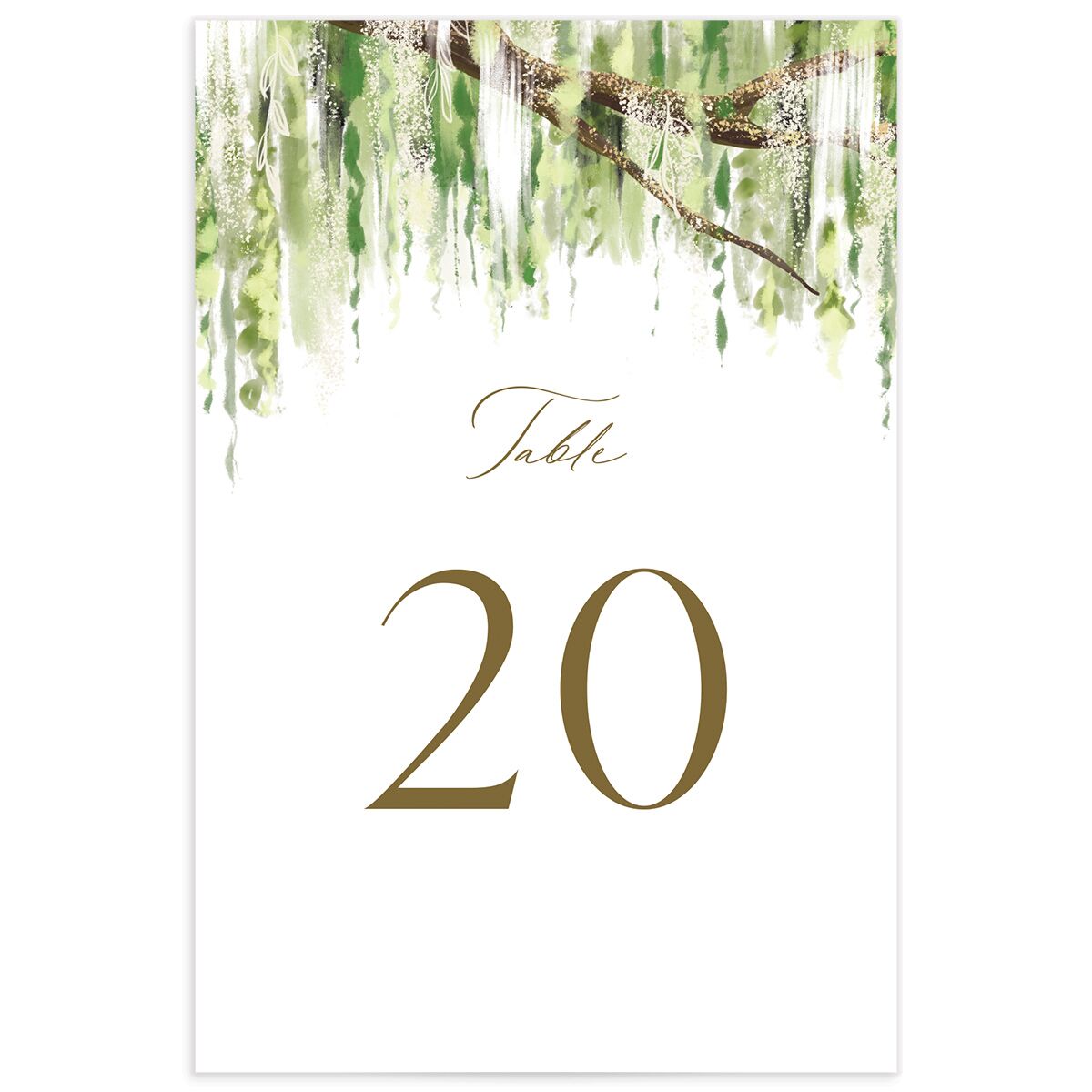 Southern Spanish Moss Table Numbers