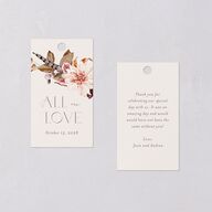 Eclectic Adornment Favor Gift Tags Peony Signature