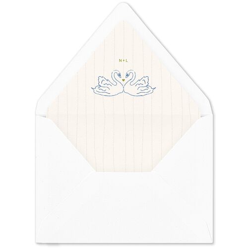 Modern Delicate Bows Euro Envelope Liners Peridot Luxe