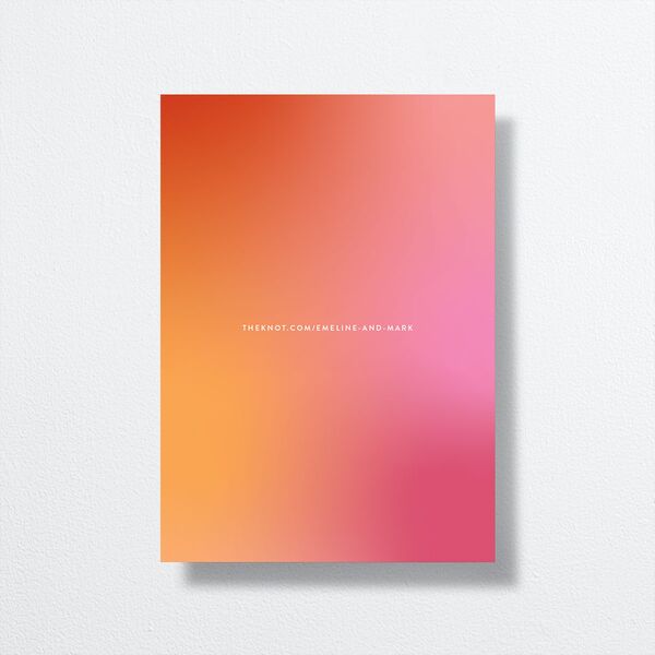 For Like Ever Save the Date Cards Burnt Orange Signature smooth No