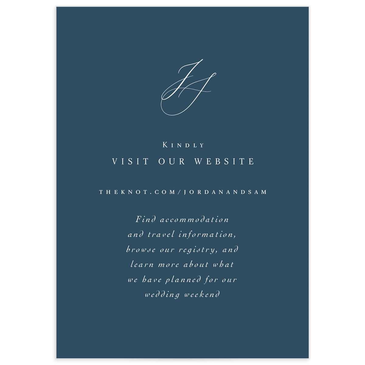 Something Blue Wedding Invitations The Knot